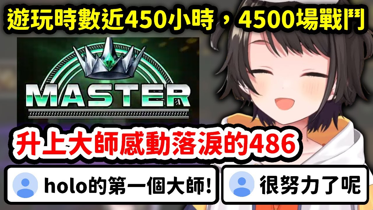 【快打6】遊玩時數近450小時、4500場，終於升上大師感動落淚的486【大空昴】【Hololive中文精華】