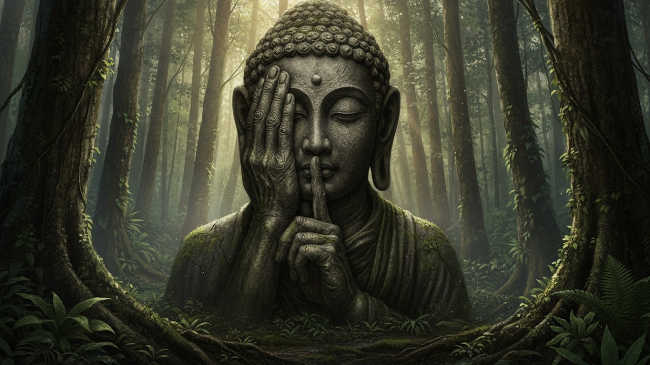 Silent Forest Buddha Flute for Deep Inner Stillness / Whispering Zen Flute in a Sacred Forest Calm