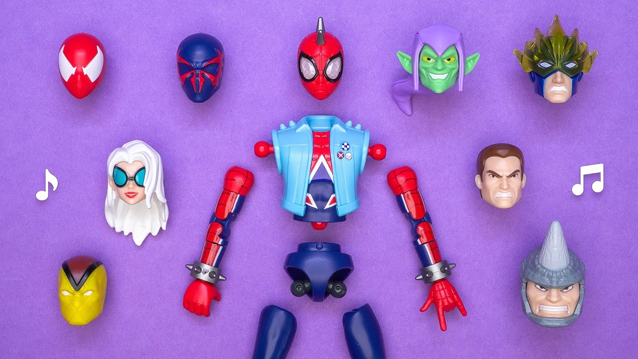 ♪Build: Spider-Punk｜Spider-Man 2099｜Green Goblin｜Black Cat｜beat building | Speed build | Blokees