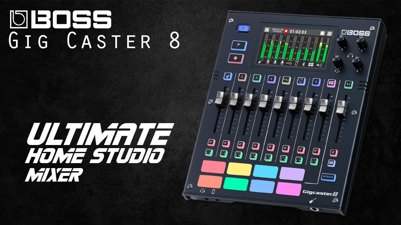 Boss GigCaster8 - The Ultimate Home Studio, Streamer & POD Caster Device