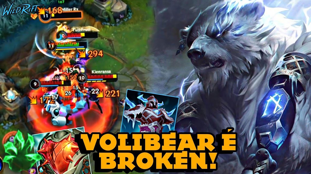 ESSA BUILD DO VOLIBEAR TRANSFORMOU ELE EM UM MONSTRO!! LoL Wild Rift