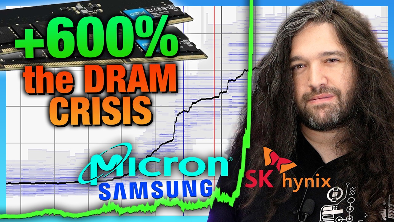 The DRAM Crisis: 600% Price Increases by Micron, SK Hynix, & Samsung