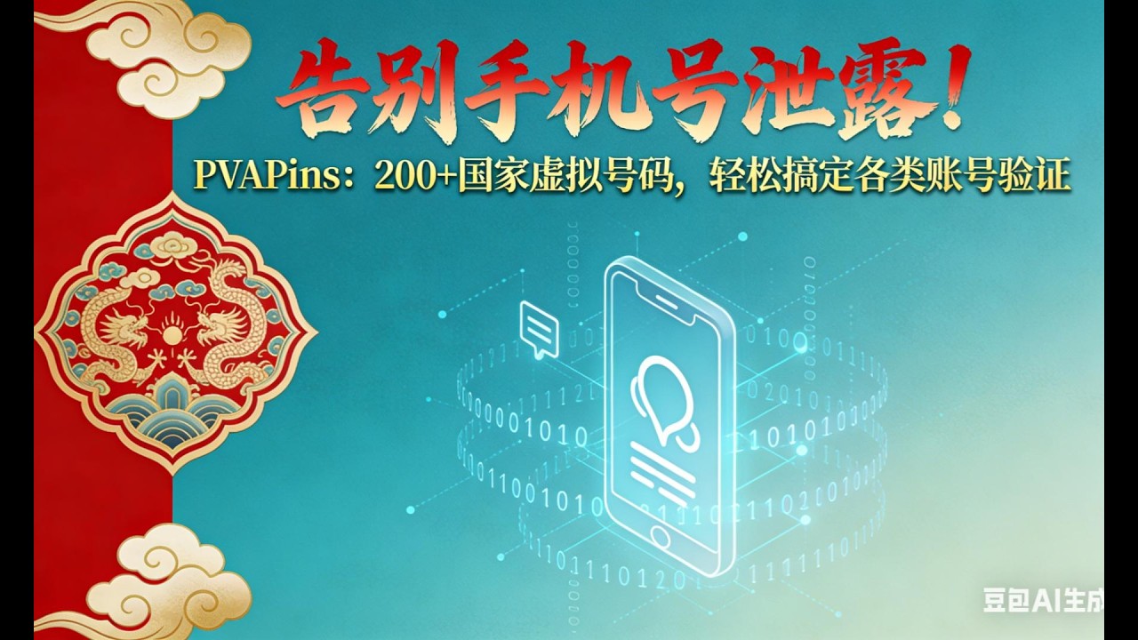 告别手机号泄露！PVAPins 200 + 国家虚拟号，账号验证秒搞定！