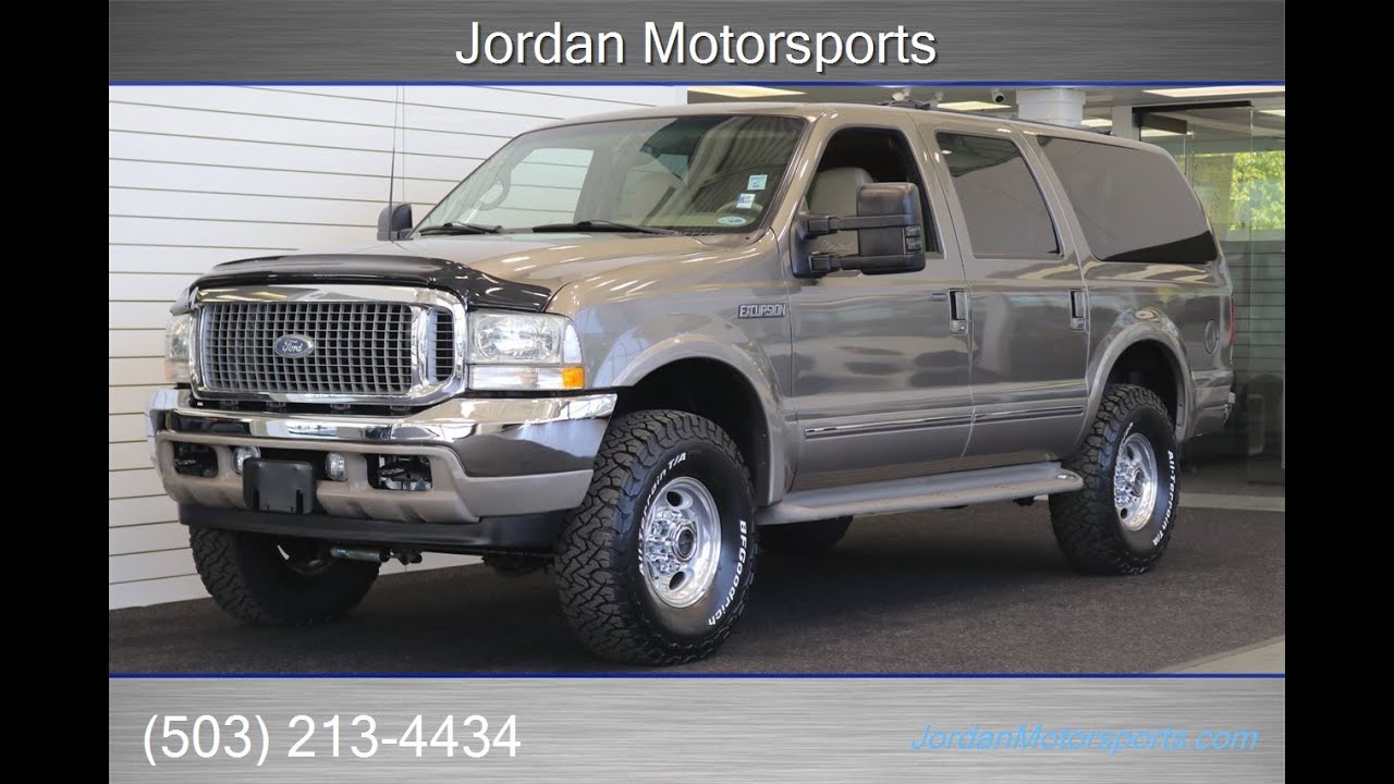 #15456 2002 FORD EXCURSION 4X4 LIMITED 1-OWNER 119K MLS 0-RUST FULLY SERVICED - LEVELED NEW 35” BFGs