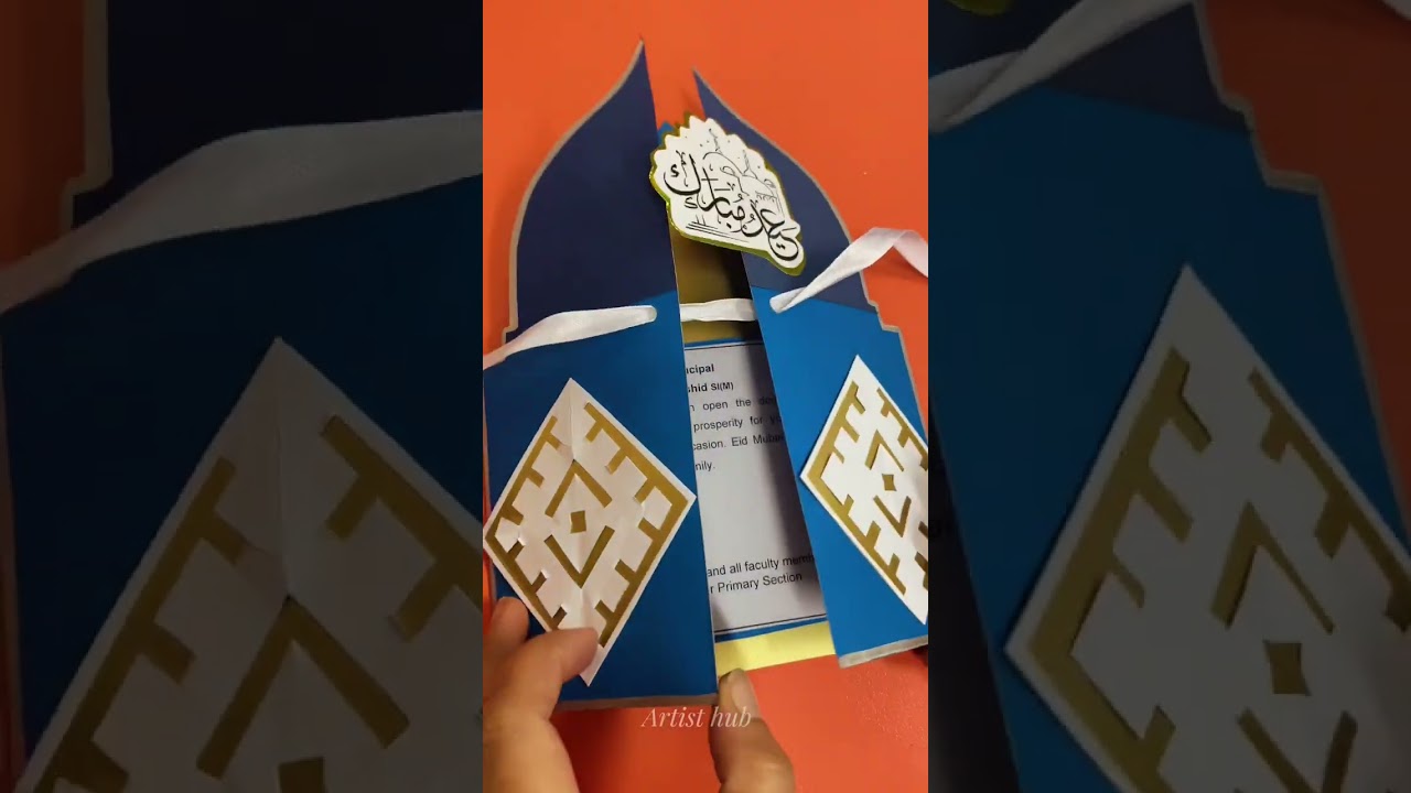 Eid cards/ handmade eid cards #eidcards #artisthub
