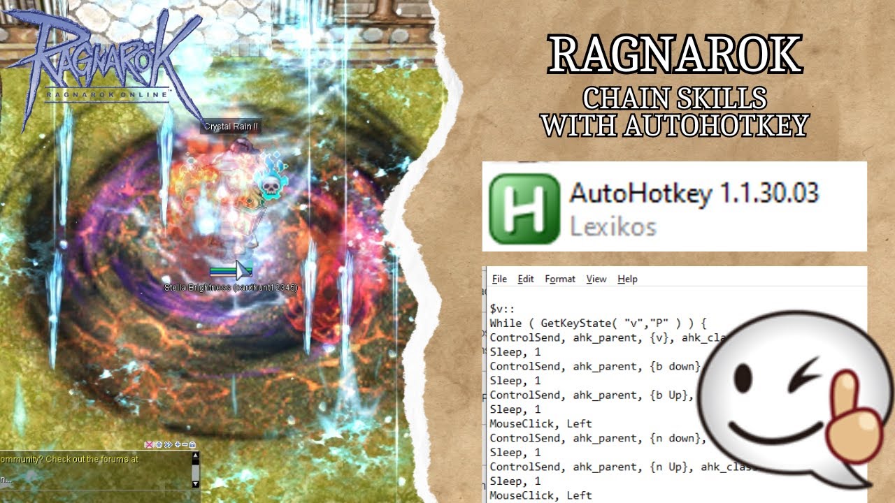iRO-Thor: Arch Mage Effortless Skill Chain using AutoHotKey(AHK)