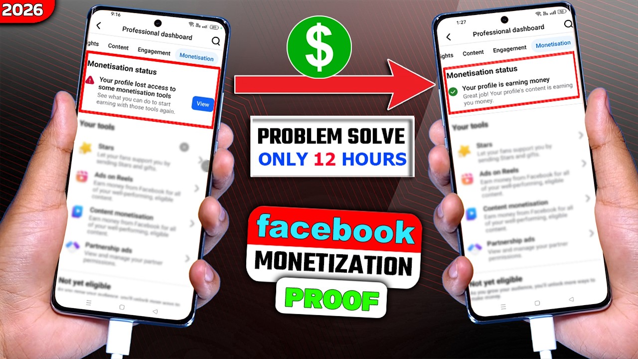😱How I Fix - Your Profile Lost Access to Some Monetization Tools on Facebook Monetization