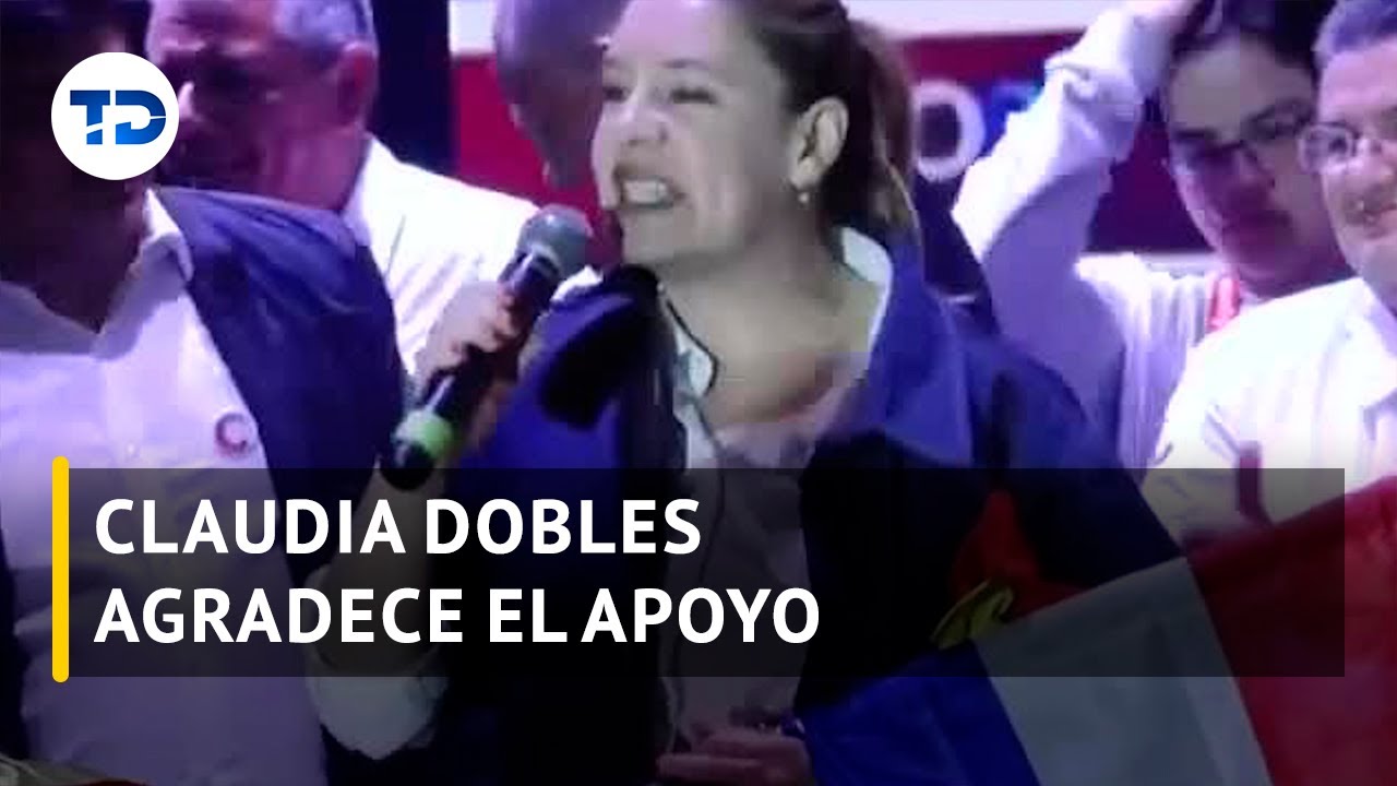 Claudia Dobles acepta los resultados electorales