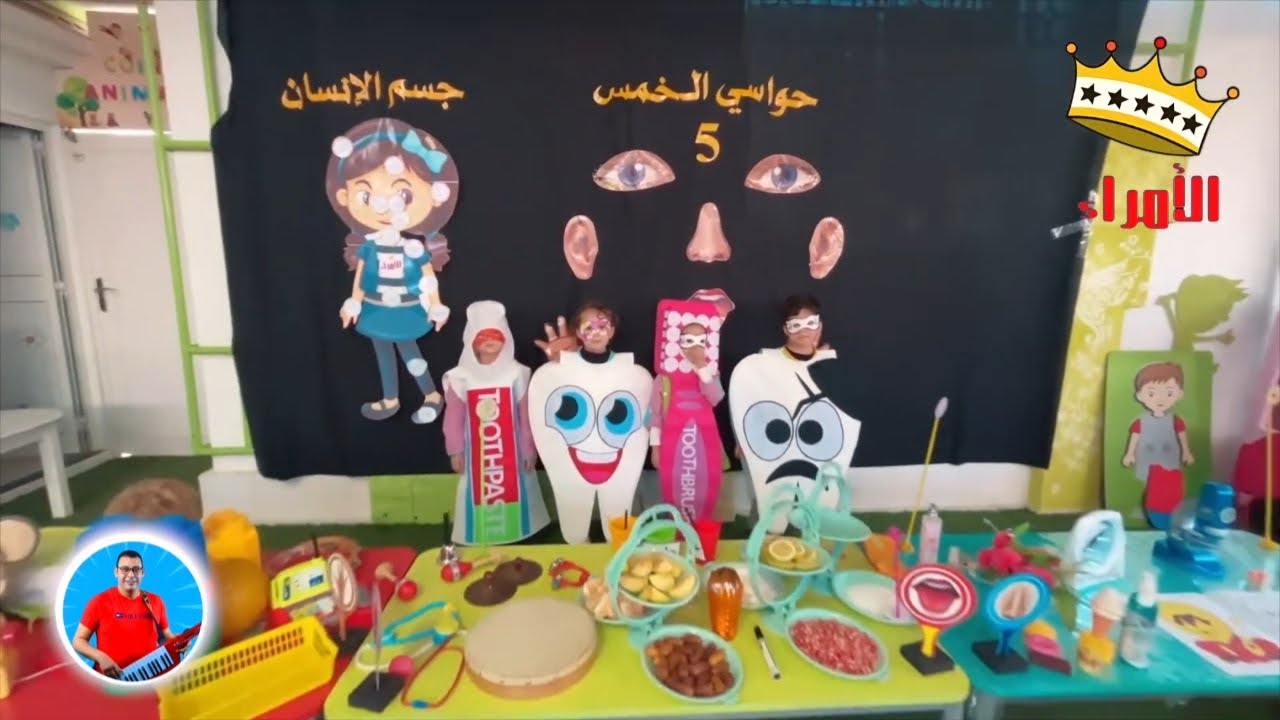 تتويج  مشروع  جسم الإنسان و الحواس الخمس / Anis Haddad / روضة الأمراء / أغنية جسم الانسان