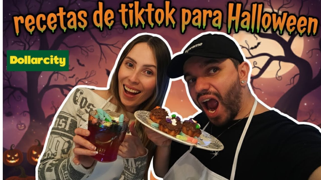 🕸️ “Probando recetas de Halloween de TikTok 🎃👻” (compras en DOLLAR CITY)