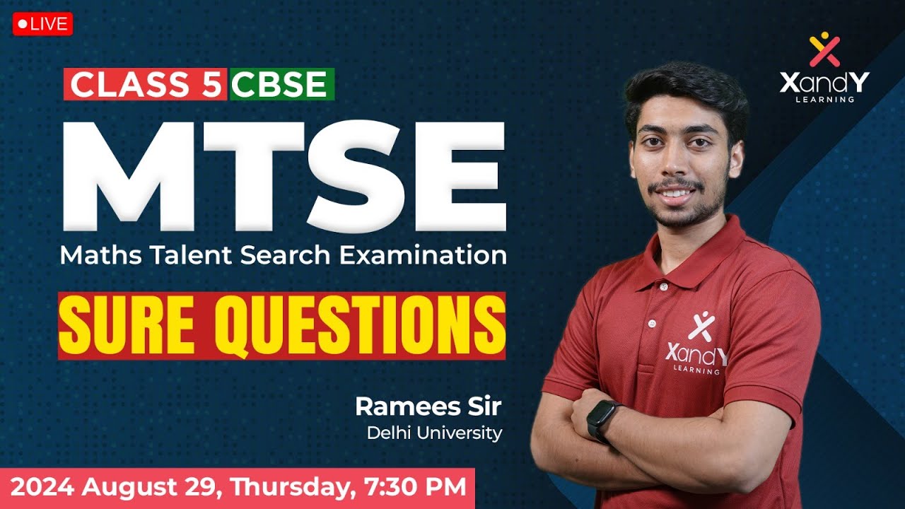 MTSE Sure Questions | Maths Talent Search Examination | Class 5 #mtse #surequestions
