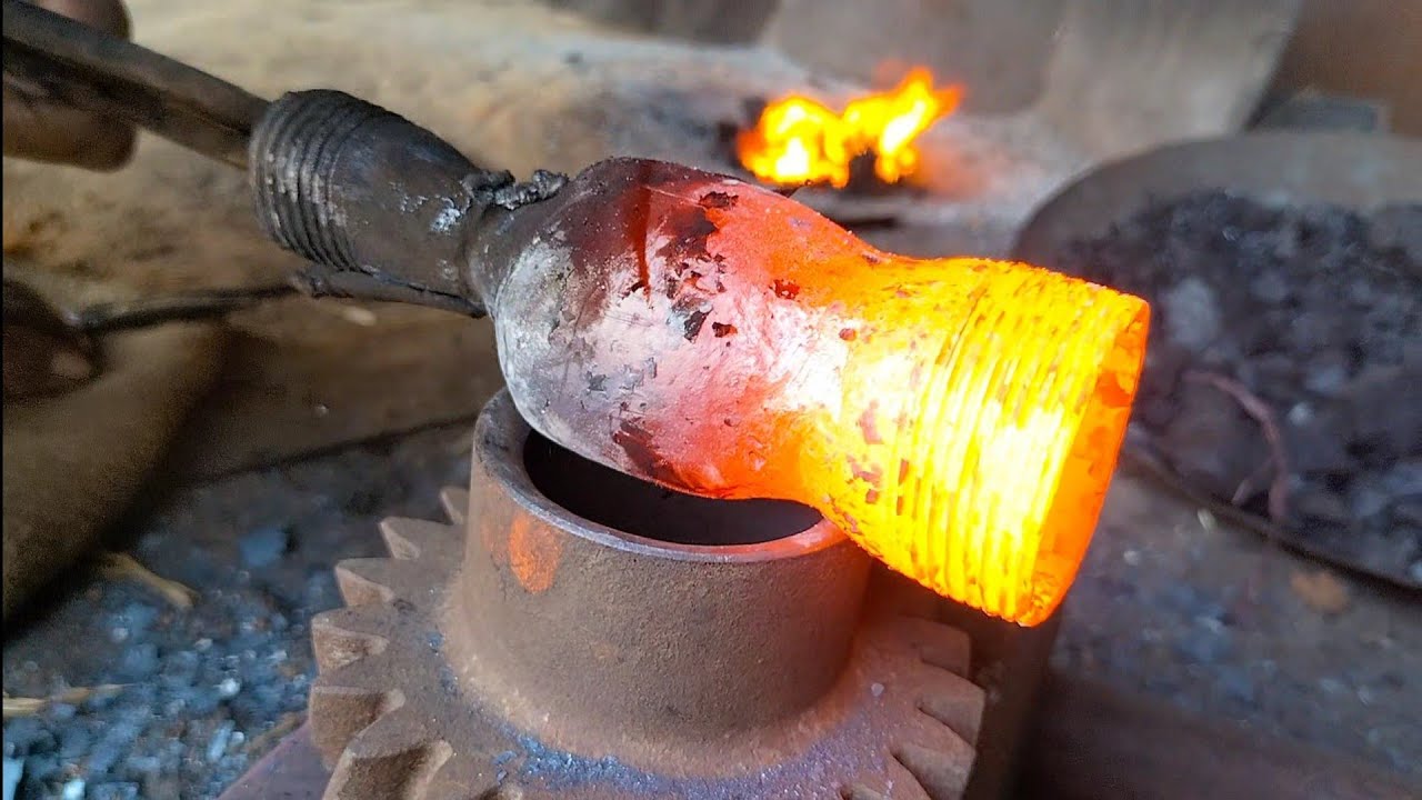 Blacksmith | How to make oil lamp ~ handmade.