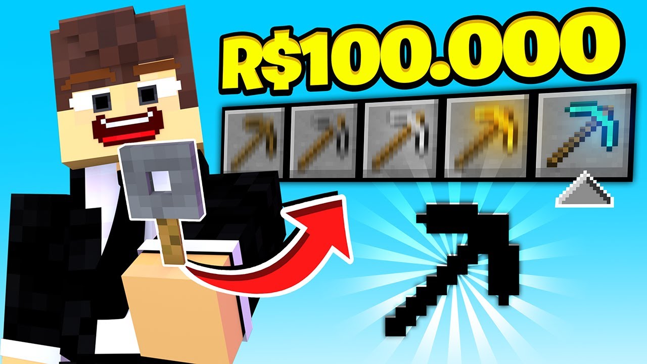 GASTEI 100.000 de CASH na KEY de SKIN... (Minecraft Rankup Fantasy)