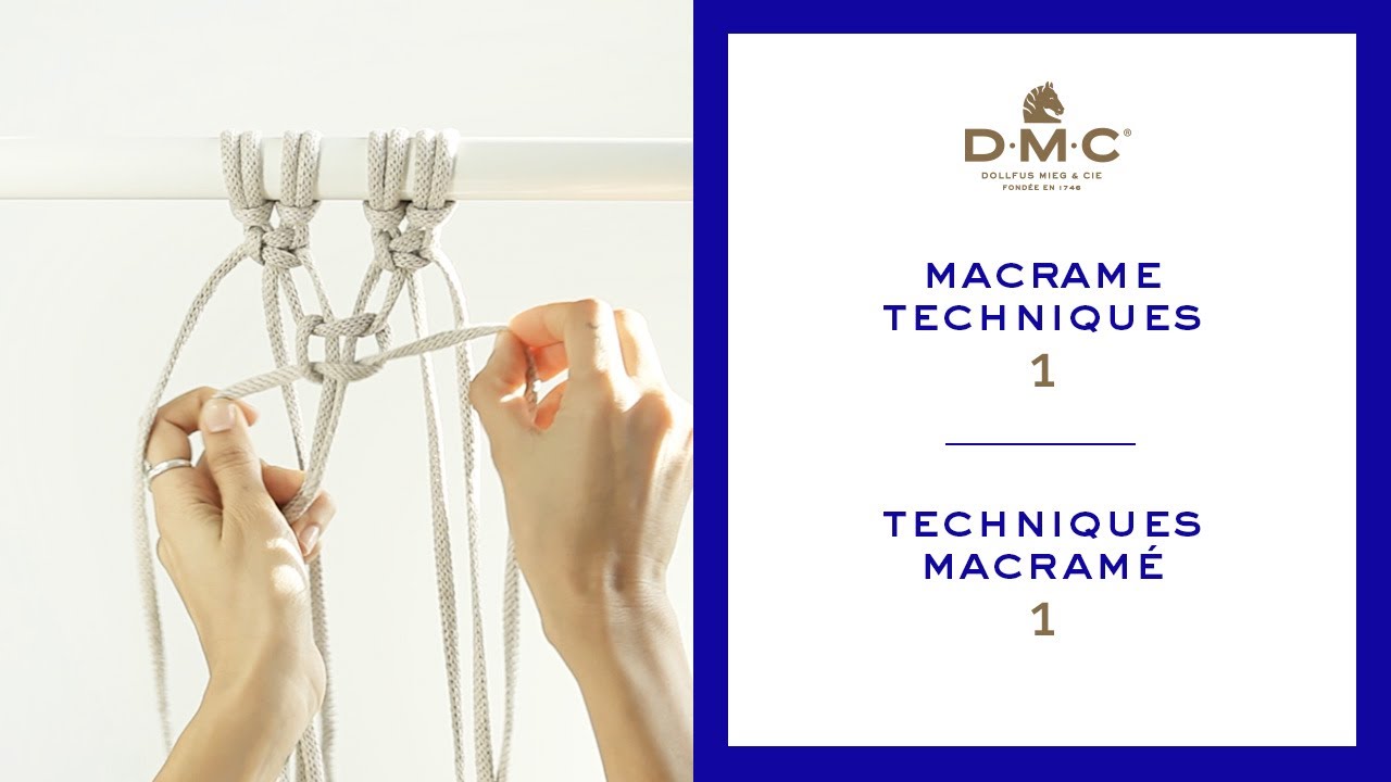 Macramé Tutorial: Larks Head Knot, Square Knot, Alternated Square Knot, Half Square Knot