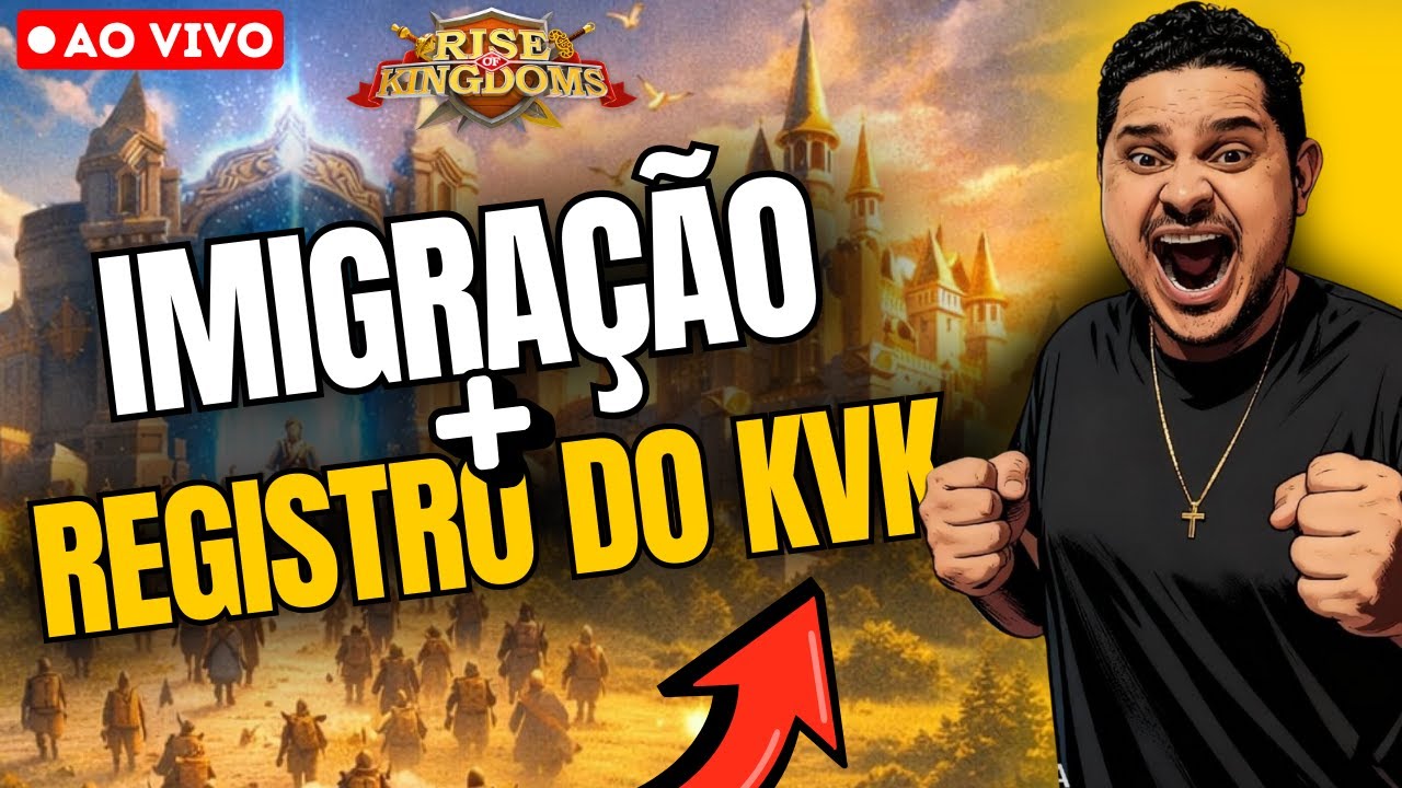 🟡LIVE | FIM DA IMIGRA&Ccedil;&Atilde;O E REGISTRO PARA KVK #3695 | RISE OF KINGDOMS | MarquesRok