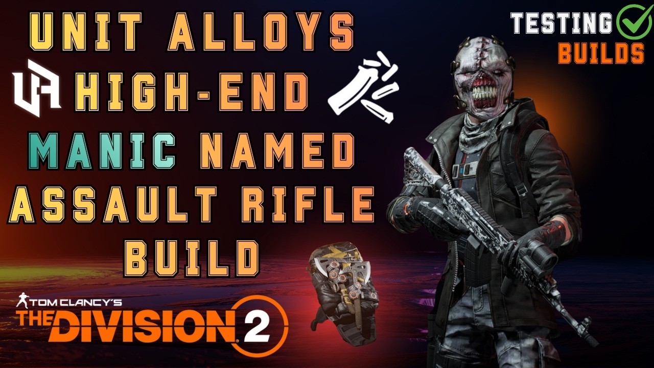 Unit Alloys High End Manic Assault Rifle DPS Build with Memento & Eagle's Grasp - The Division 2