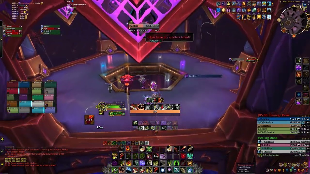 Queen Ansurek Mythic BM Hunter PoV   Pugchamp