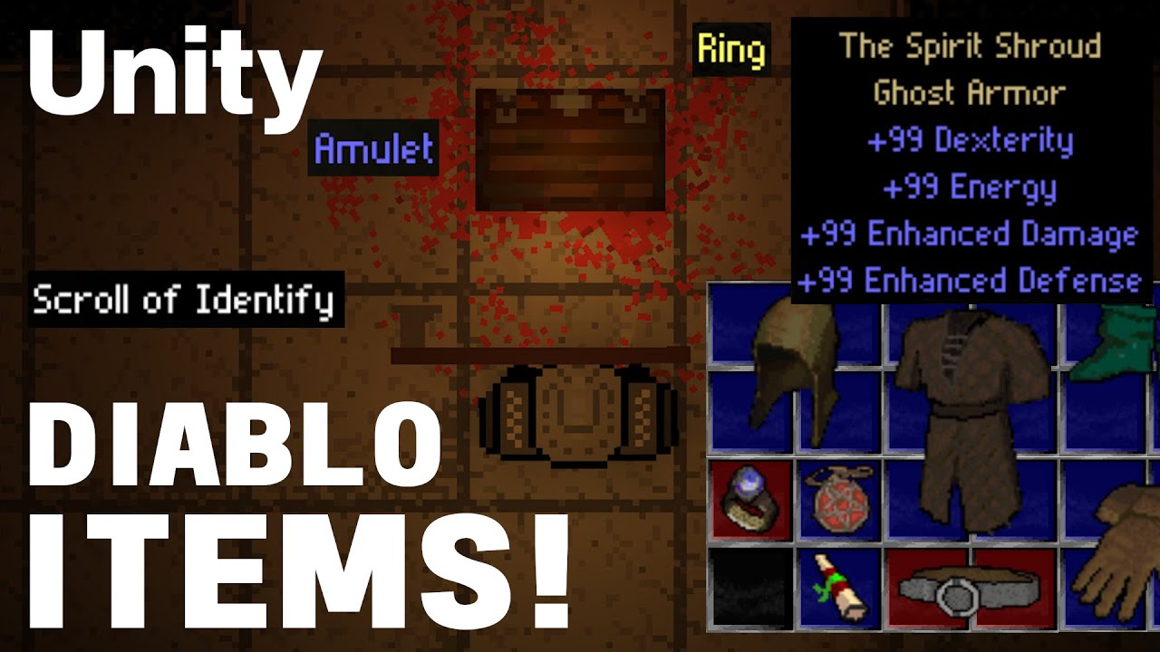 Making DIABLO's Item System in my UNITY ARPG!