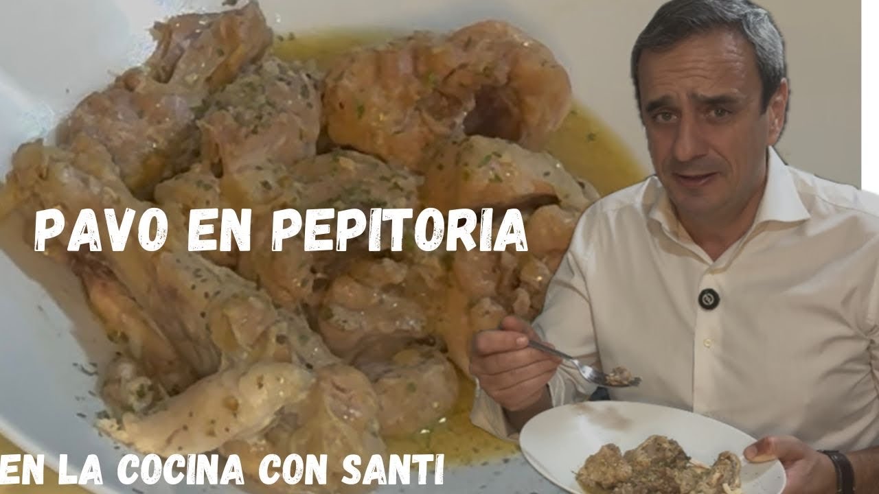 Pavo en pepitoria.La receta de mi madre