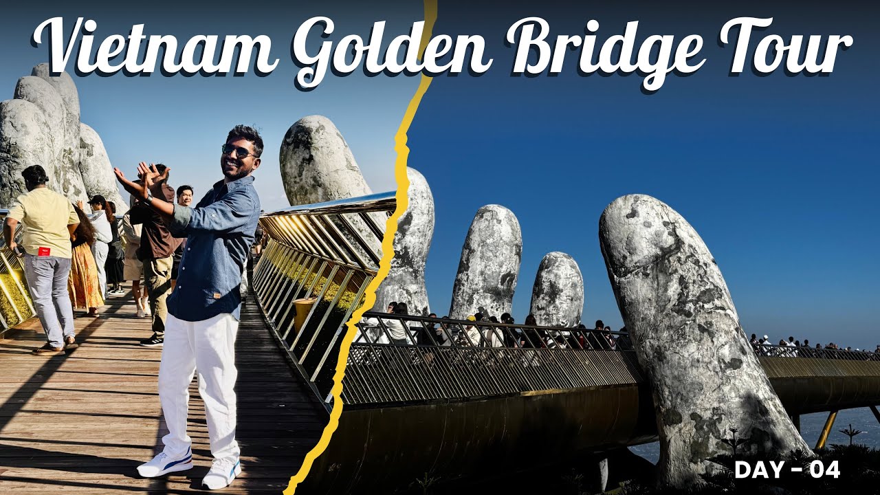 Ba Na Hills Full Tour 😍 Famous Golden Bridge Experience in Vietnam 🇻🇳