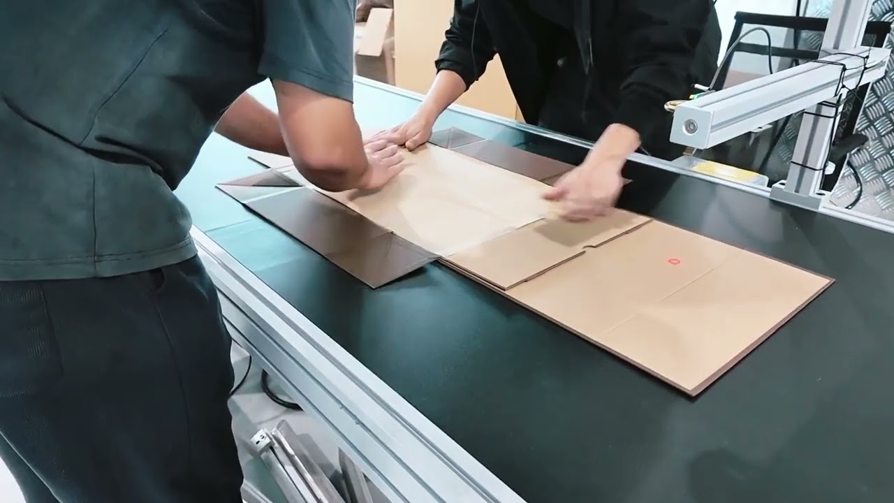 Collapsible box assembling machine Foldable box machine  #rigidboxmachine #rigidboxes