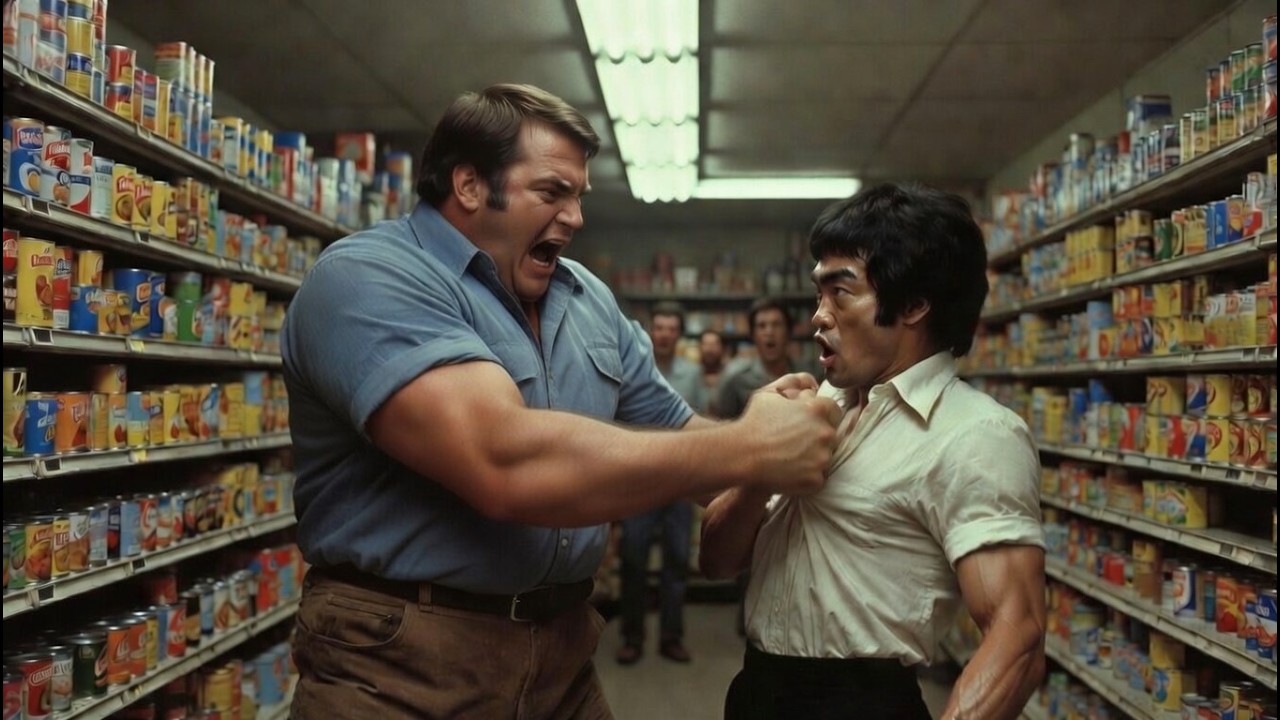 Bruce Lee estava no mercado quando valentão de 120kg disse: 
