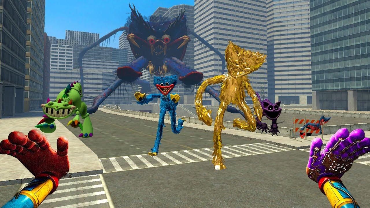 The cursed Huggy Wuggy monster has terrified everyone in the city | Garry's Mod | Garry's Mod