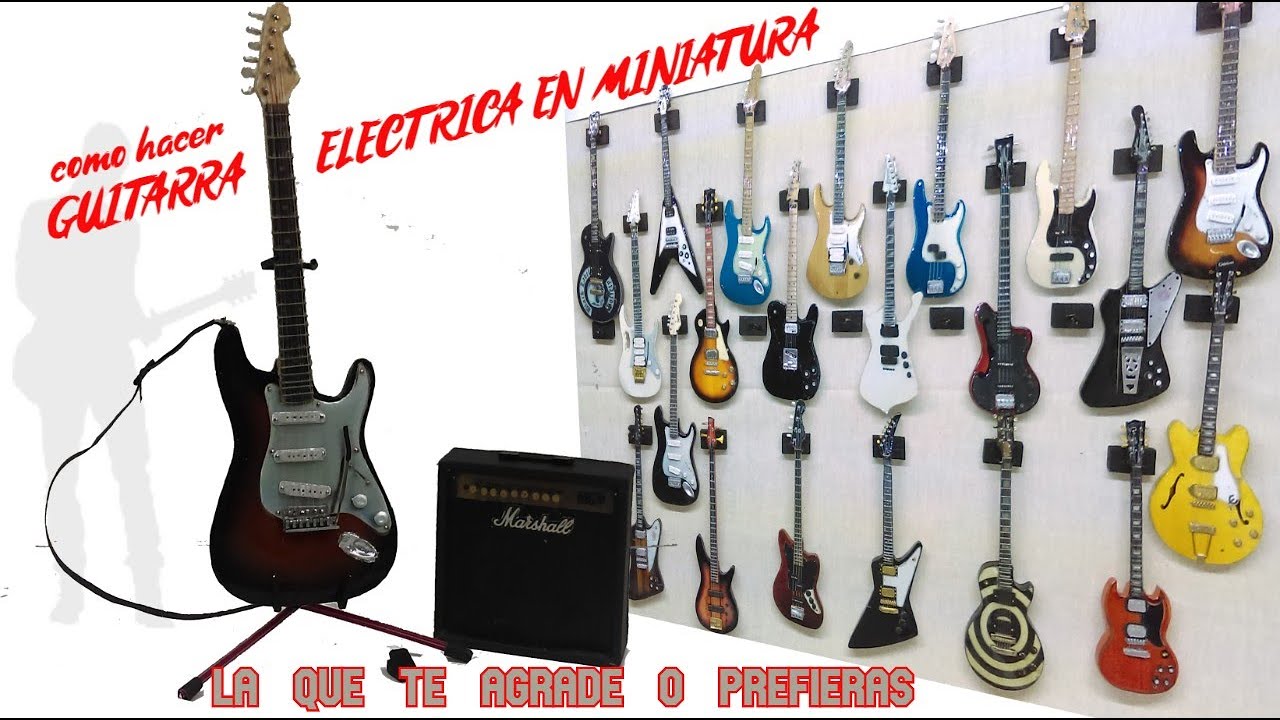 como hacer una GUITARRA ELECTRICA /en miniatura/ 2021