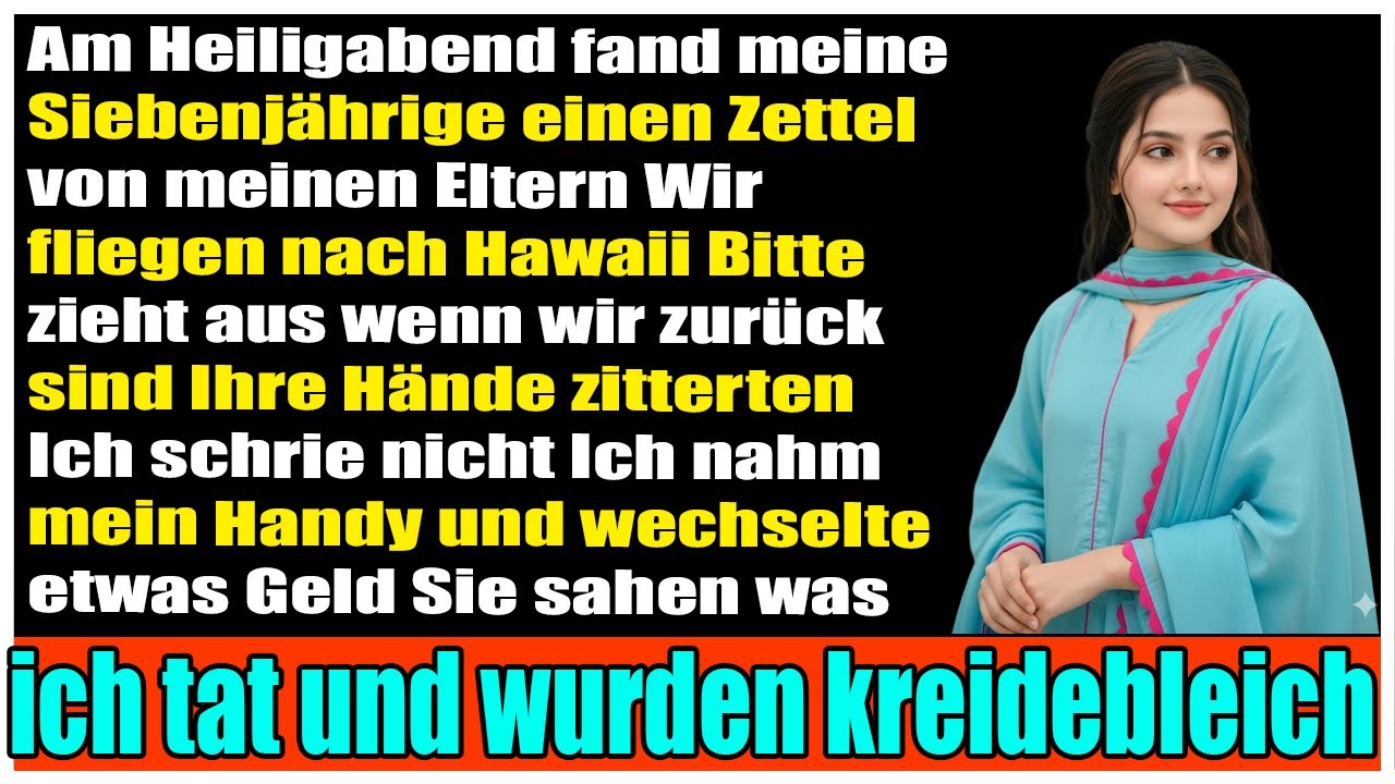 Heiligabend: Mein Kind fand den Zettel meiner Eltern – „Wir fliegen nach Hawaii…“