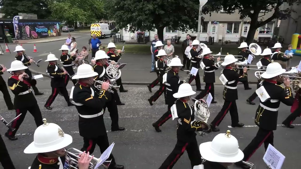 Bo'ness Children's Fair Festival - HM Royal Marine Band - Tune 5 - On The Quarter Deck