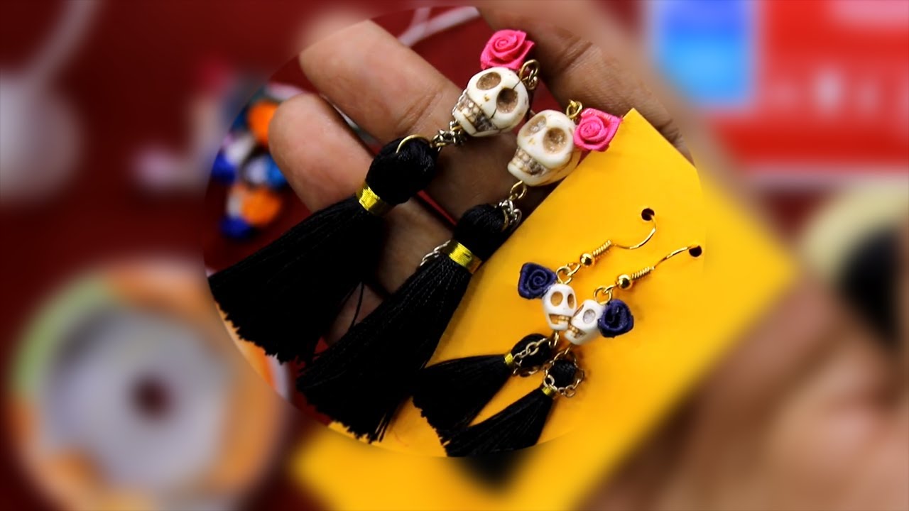 Aretes de catrina DIY