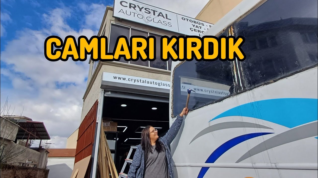 KARAVAN CAMLARIMIZ TAKILDI | KARAVAN DA CAM TERCİHİMİZ | IVECO EUROBUS KARAVAN YAPIMI