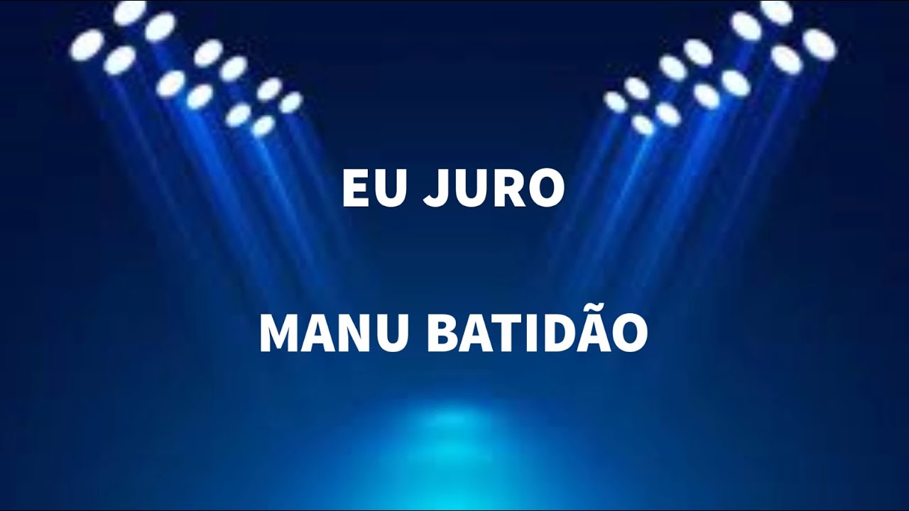 Karaokê Eu Juro - Manu Batidão | Karaokê Version 🎙🎤