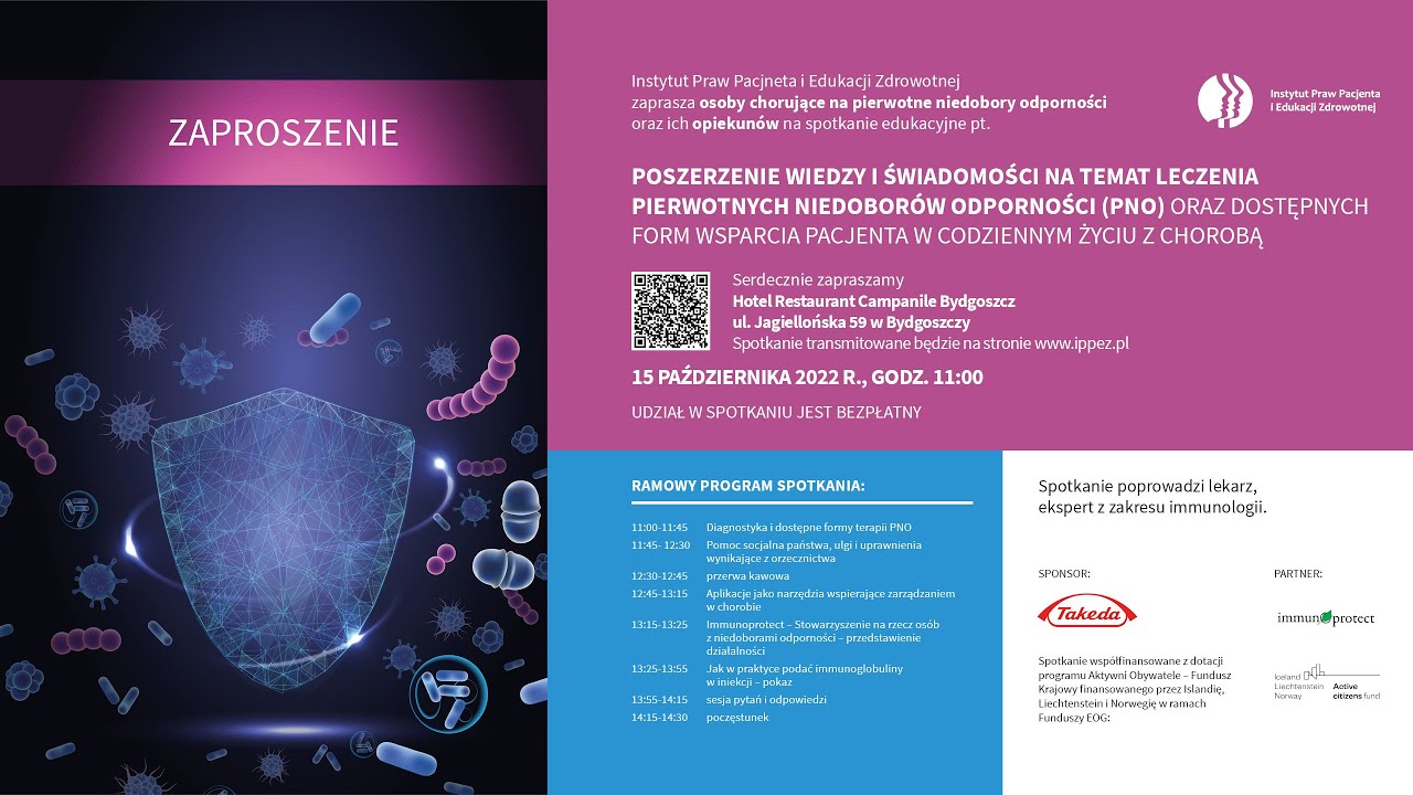 Poszerzenie wiedzy i świadomości na temat leczenia pierwotnych niedobor&oacute;w odporności (PNO)