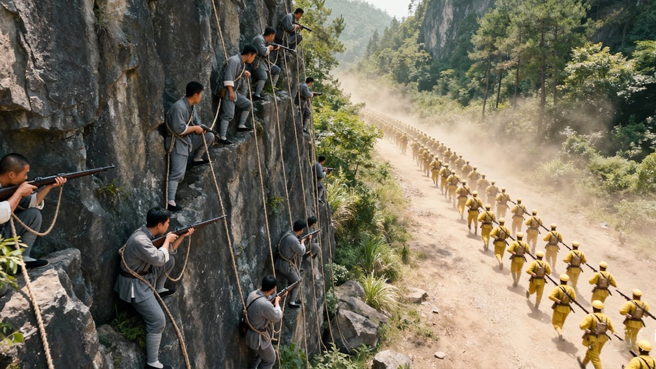 敵軍上山搜捕，殊不知高手早已攀崖埋伏，瞬間秒殺全場！⚔️ 功夫 | Kung Fu | 武打 | 抗日