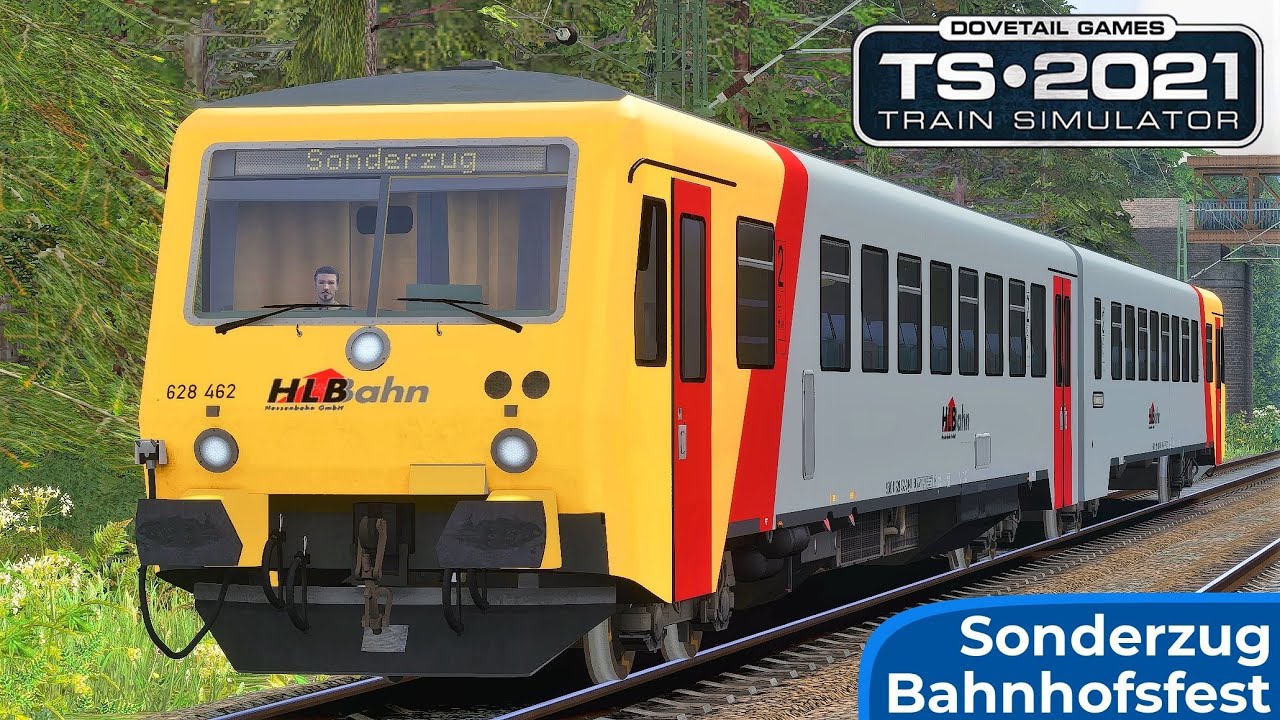 BAHNHOFSFEST | Sonderzug im Köblitzer Bergland | TRAIN SIMULATOR 2021 | Hessische Landesbahn – BR628