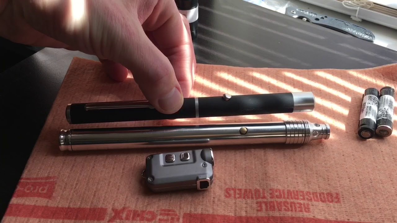 Laser Pen from HELL!!! 3 watts in a small pen