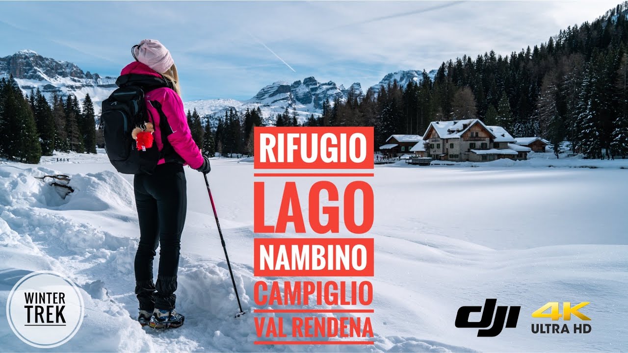 Lago Nambino, escursione invernale nelle Dolomiti di Brenta. Madonna di Campiglio - Val Rendena
