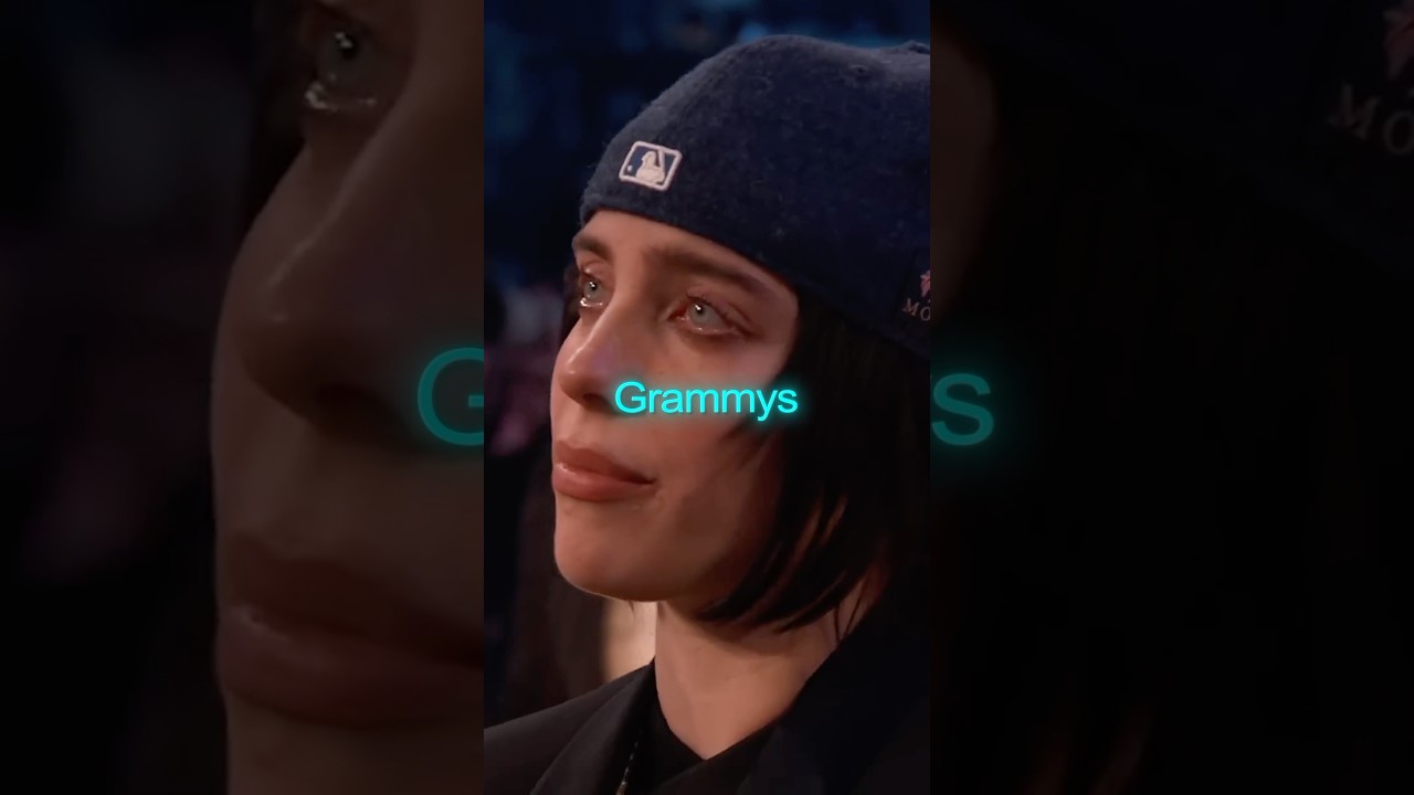 Billie Eilish Tears Up at the Grammys 😢 #billieeilish #grammys #lovely