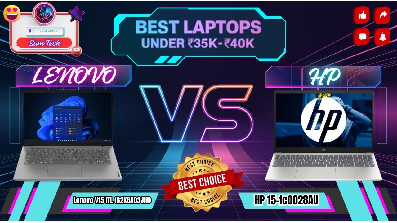 Lenovo V15 ITL (82KBA03JIH) VS HP 15-fc0028AU FULL COMPARISON|LENOVO|HP|LAPTOP