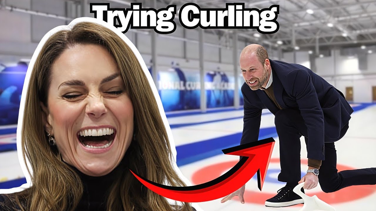 The Prince and Princess of Wales try CURLING on first stop in Scotland 