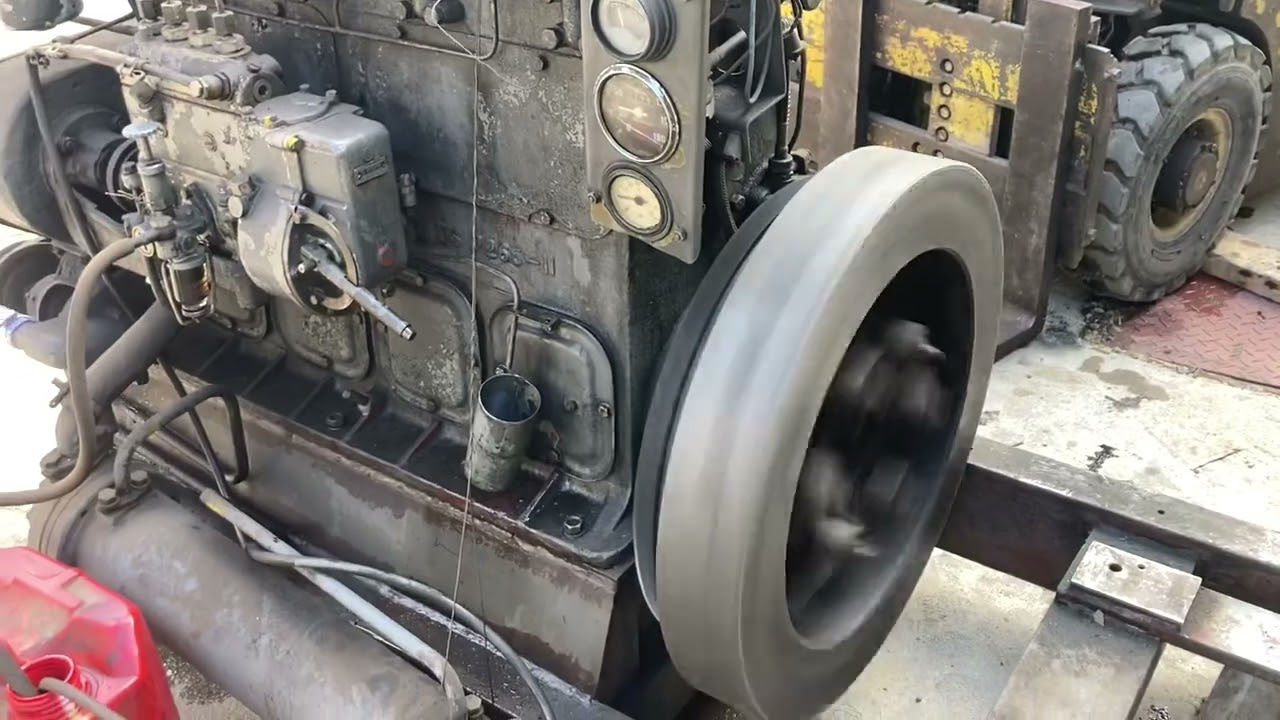 Old SKODA 4S110 diesel engine
