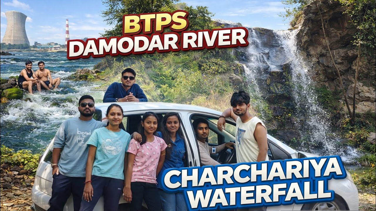 Hidden Waterfall in Jharkhand 😍 | Damodar River + Charchariya Waterfall Vlog | SVMfierce