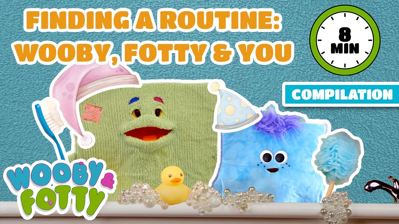 Learning Time of Day, Naptime Song, and Brush Your Teeth Song | Toddler Music with Wooby & Fotty