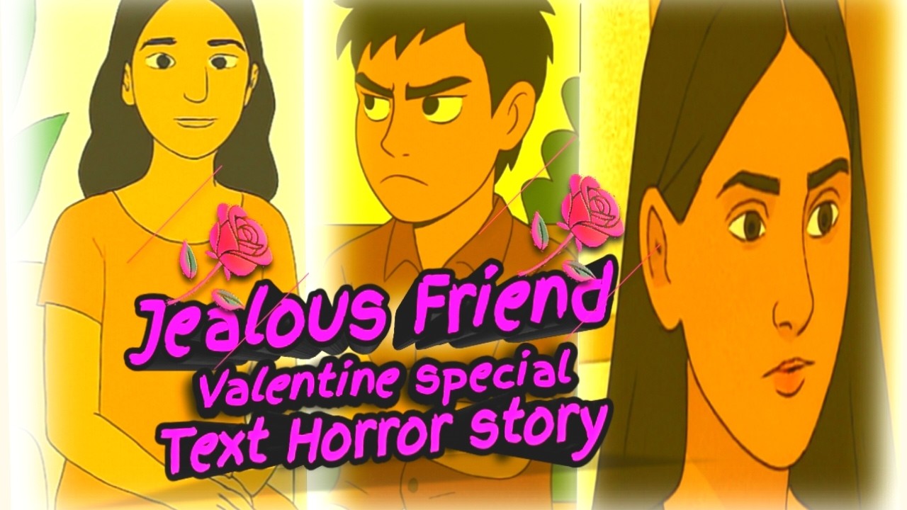 Jealous Friend Valentine special | Text Horror story | Mr bhoot y pumpkin | Hindi Horror Stories 💕
