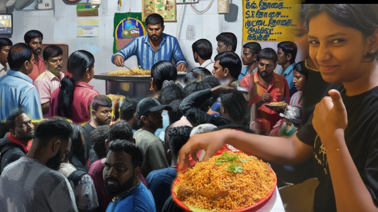 தள்ளு முள்ளாகும் அதிகாலை ஆதாம் பாய் பிரியாணி - Aadham bhai Biriyani