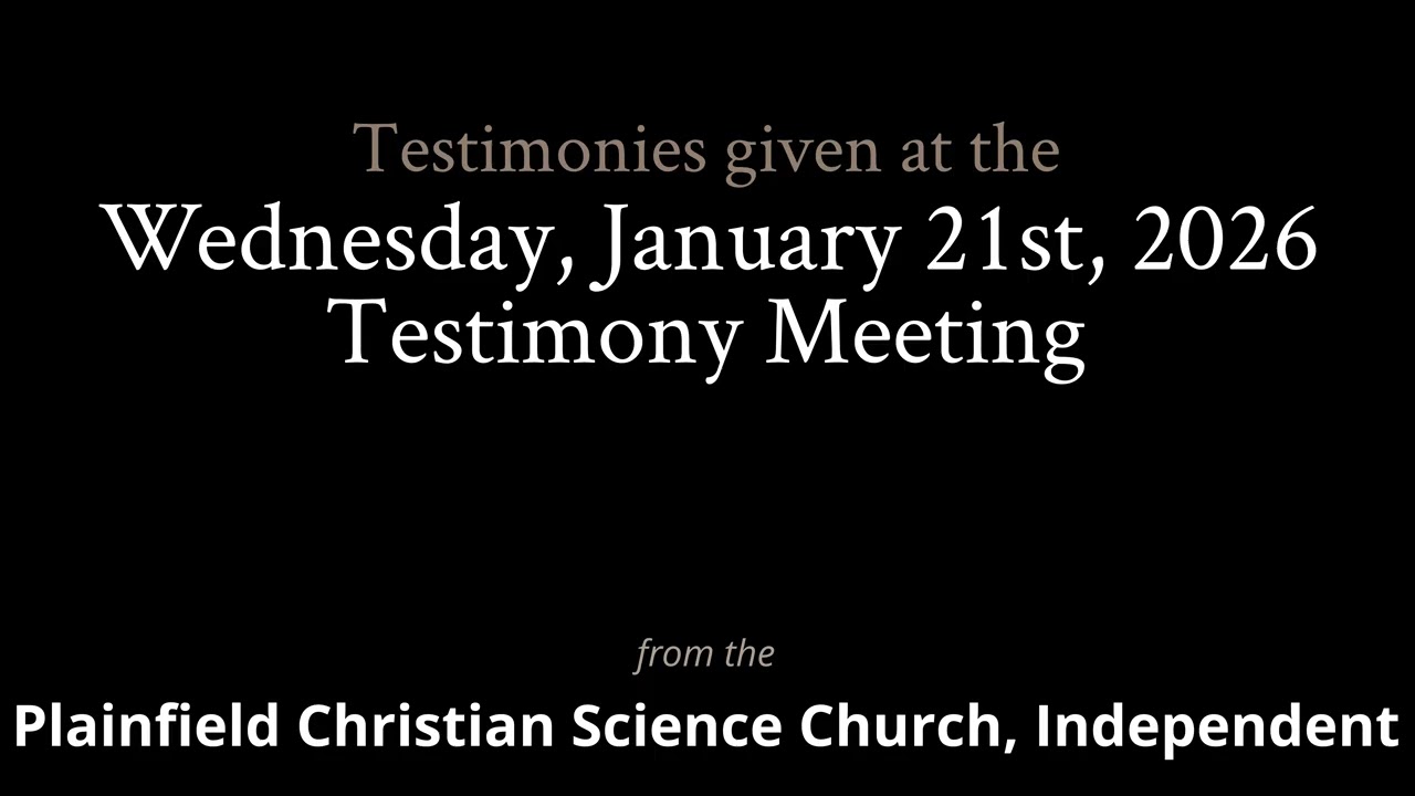 Testimonies from the Wednesday, January 21st, 2026 Meeting