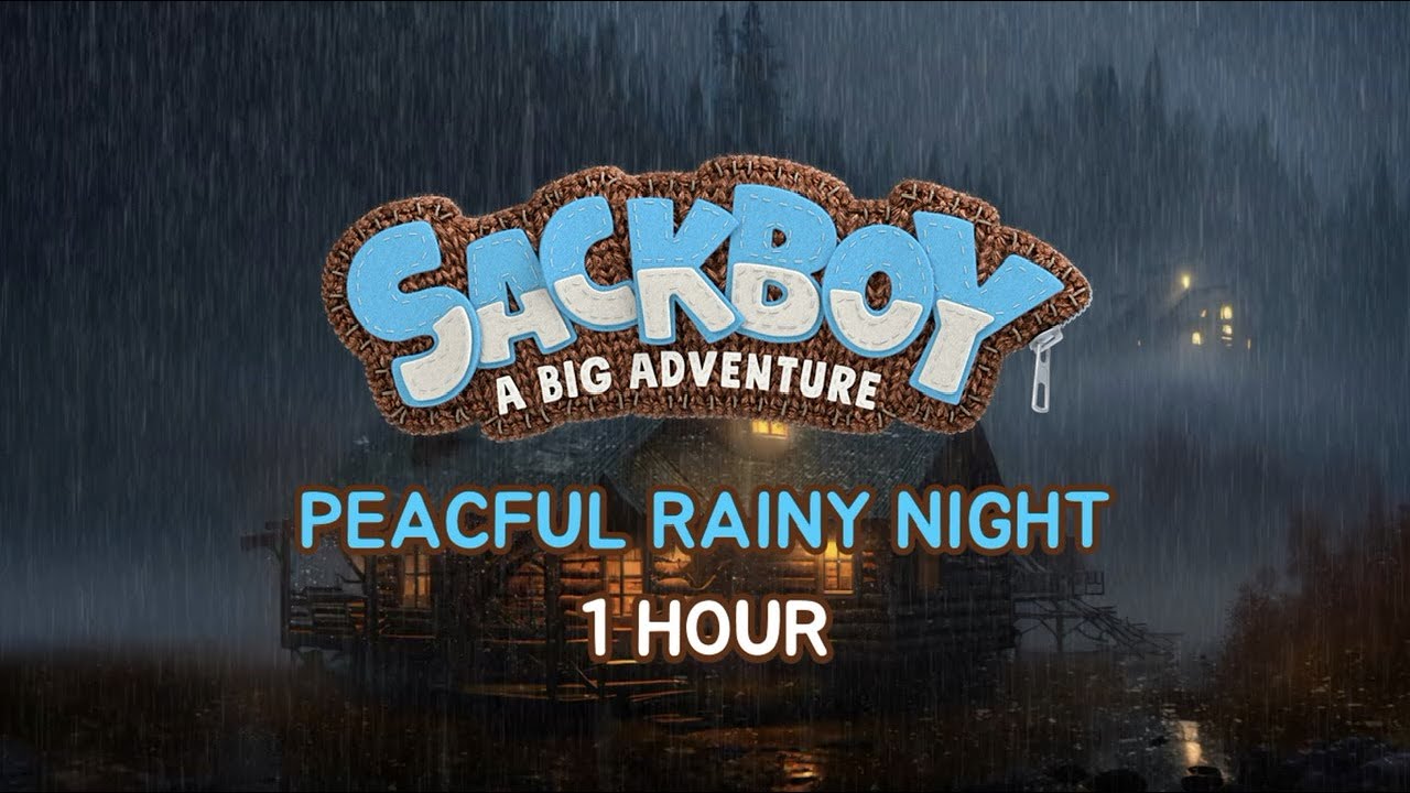 Sackboy a big adventure | peaceful night with rain [travelling]