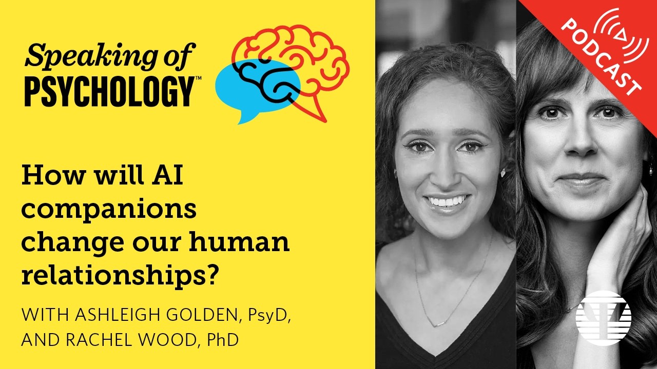How will AI companions change our human relationships? With Ashleigh Golden and Rachel Wood