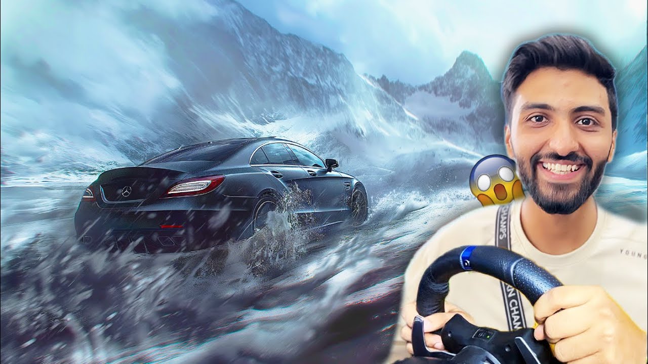 IMPOSSIBLE FLOOD ESCAPE ON SNOWY MOUNTAIN  😱 Logitech G29 in BeamNG drive
